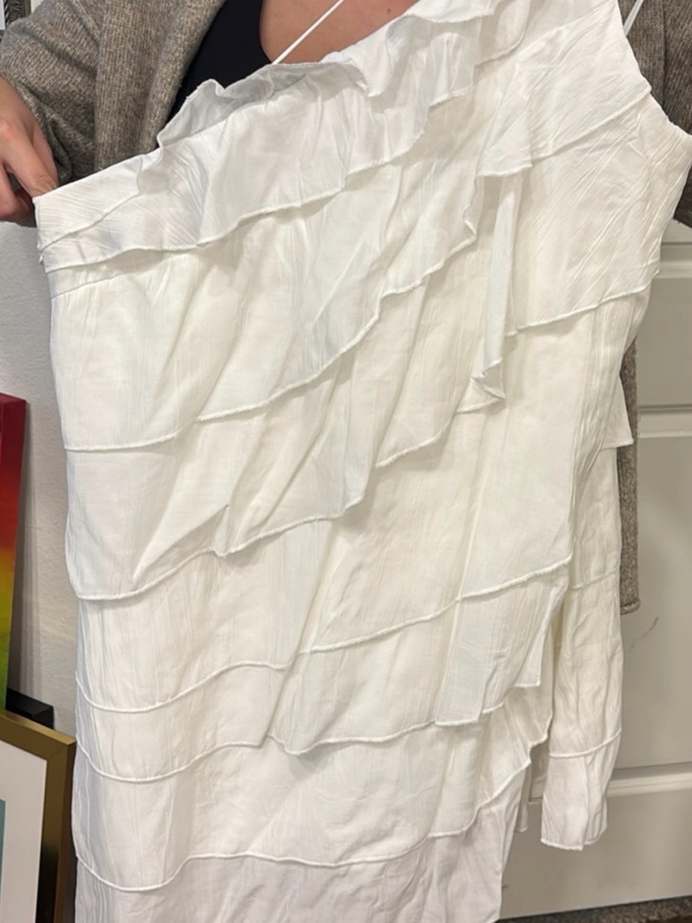 White Ruffled Women’s Skirt